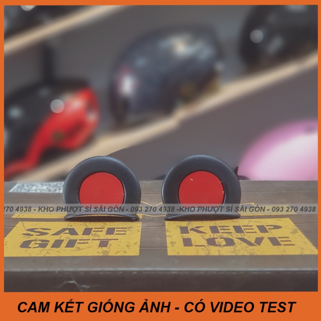 Cặp tai gấu gắn mũ bảo hiểm 3/4 bằng nhựa kèm keo dán - Phụ kiện tai gấu nhựa gắn nón
