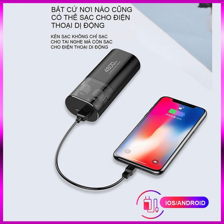 Tai Nghe Bluetooth kiêm sạc dự phòng 4800 mAh - Tai Nghe Không Dây Amoi S11 Chống nước
