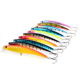 Mồi Câu Cá Giả Bằng Nhựa Cứng ABS 6 Kích Thước 11.5cm / 11.5g# Mồi Giả Nhử Cá 3D Bằng Nhựa 0.6-1.8M Có Móc Câu