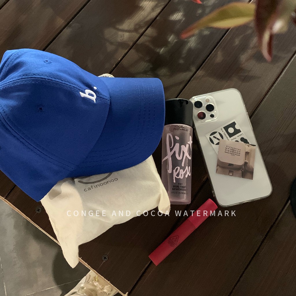 Mũ Lưỡi Trai Thêu Chữ Nhỏ Mũ Lưỡi Trai Hip-hop Mũ Lưỡi Trai Họa Tiết Chữ Thời Trang Hàn Quốc Thu đông