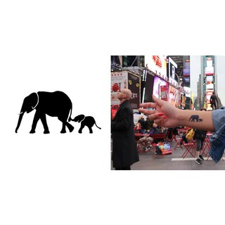 Khuôn xăm voi mẹ con