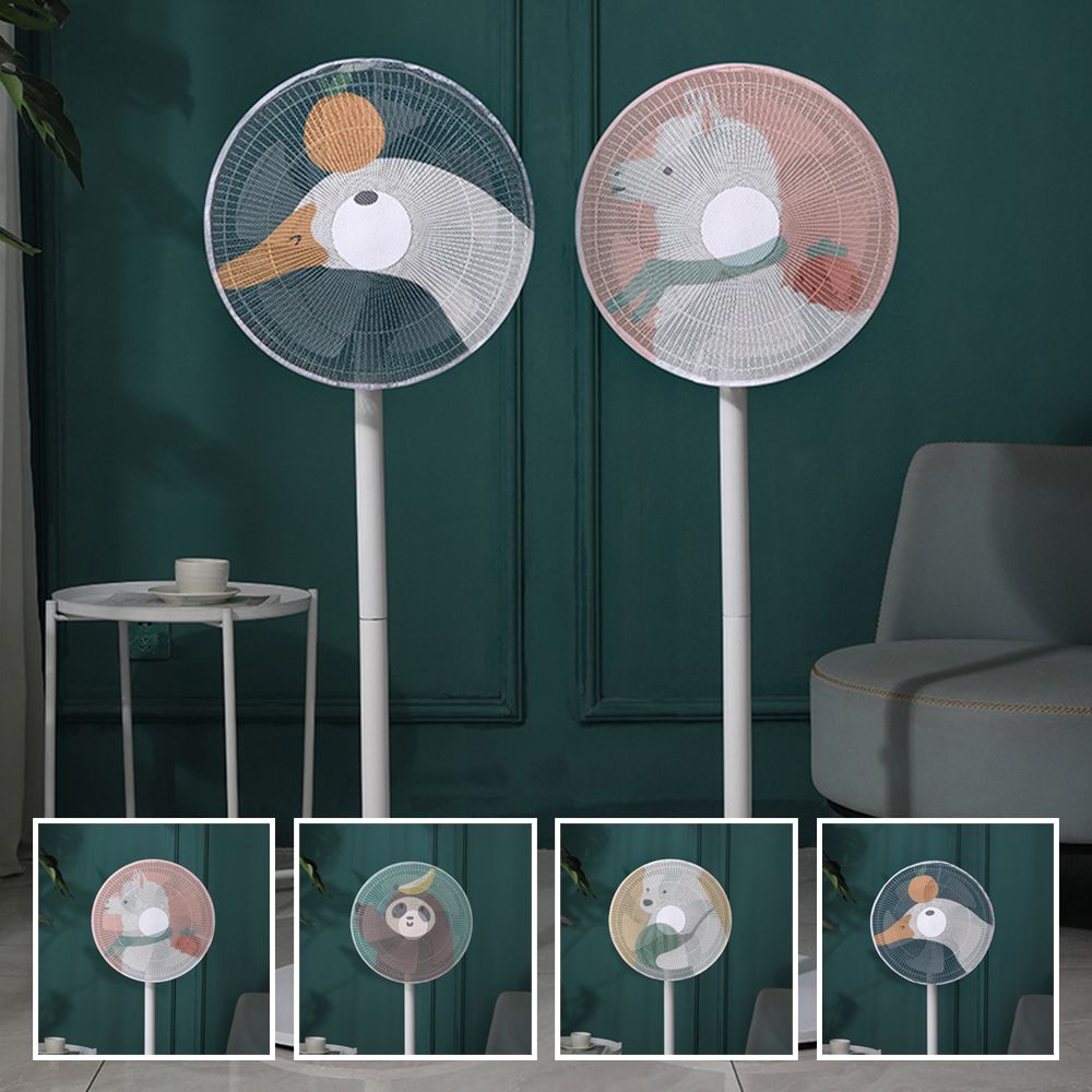 Vỏ bọc lưới bảo vệ đầu quạt chống bụi họa tiết hoạt hình dễ thương