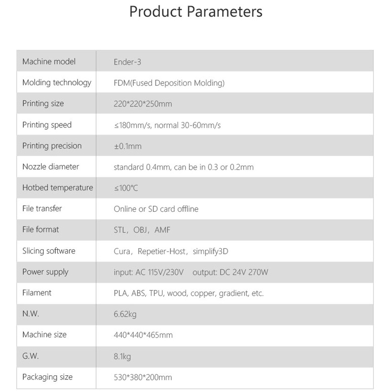 Máy in 3D Creality Ender 3 khổ in 22*22*25cm (Chính Hãng) | BigBuy360 - bigbuy360.vn