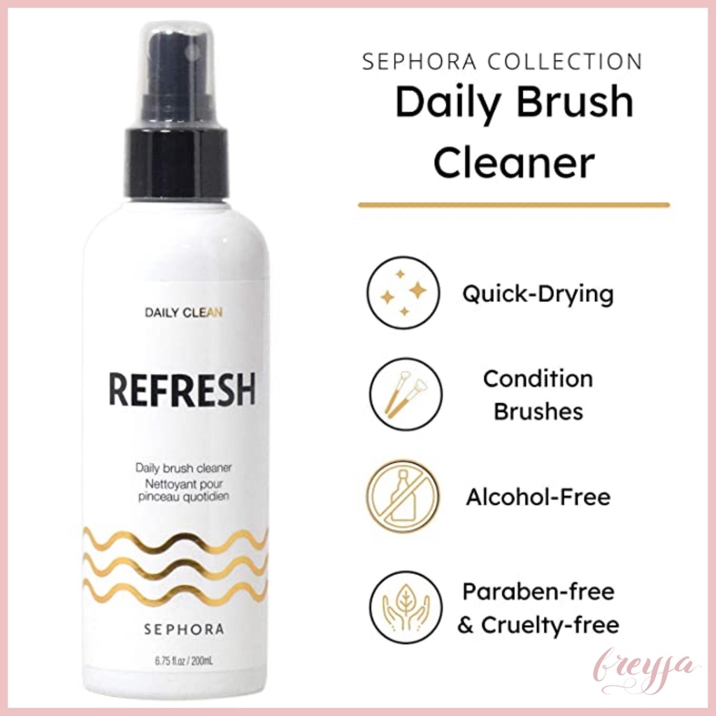 Nước Giặt Vệ Sinh Rửa Cọ Sephora Daily Blush Cleaner 200ml chuyên dùng Trang Điểm Makeup