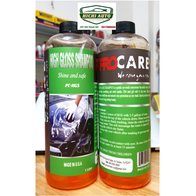 Nước rửa xe đậm đặc Procare