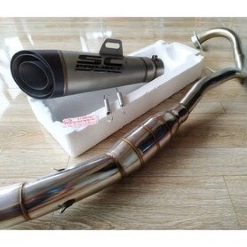 PÔ SC ⚡FULLSET SC KÈM CỔ BẦU HƠI INOX GẮN EX135 EX150 WINNER RAIDER SATRIA SONIC...