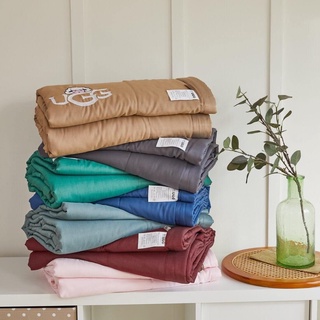 Chăn Lụa Tencel UGG Màu Trơn Luna Bedding Chăn Hè Mát Mịn