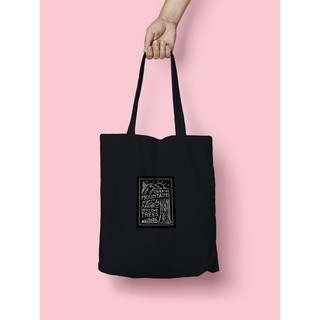 Túi vải tote bag của Chodole chất liệu túi canvas vải bố đẹp in hình độc đáo Over the mountains