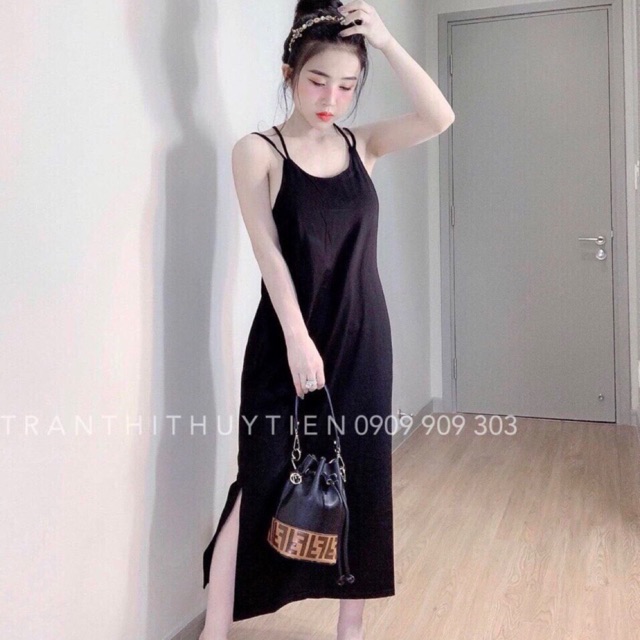 Váy maxi đan lưng