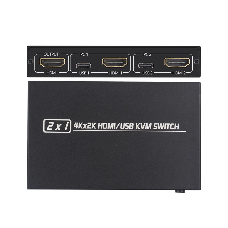 High Quality 2X1 4Kx2K HDMI/USB KVM Switch,2-Port USB Keyboard,HDMI KVM Switch SSVN