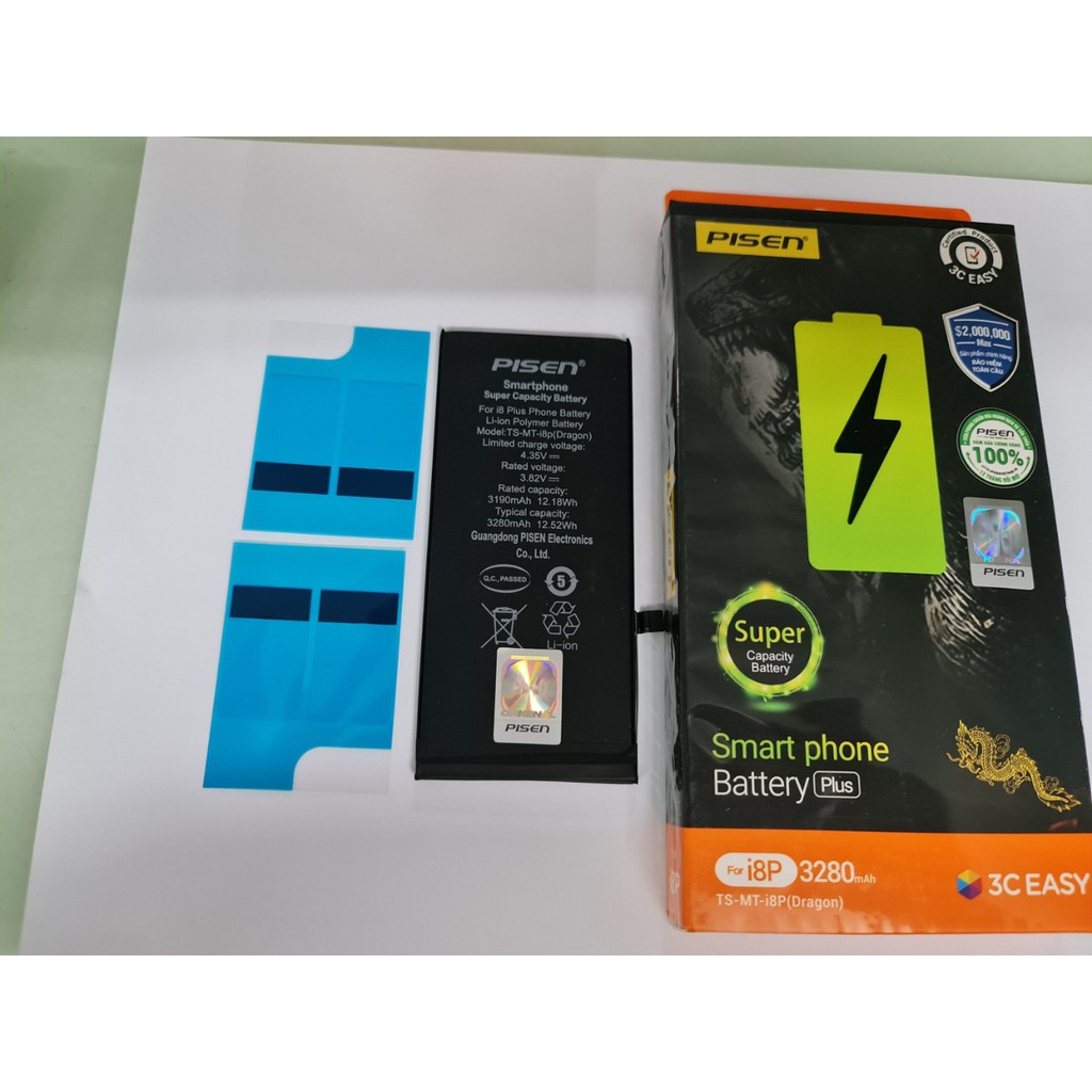 Pin sạc pisen TS-MT - 8Plus  - Dragon - Hàng Chính Hãng
