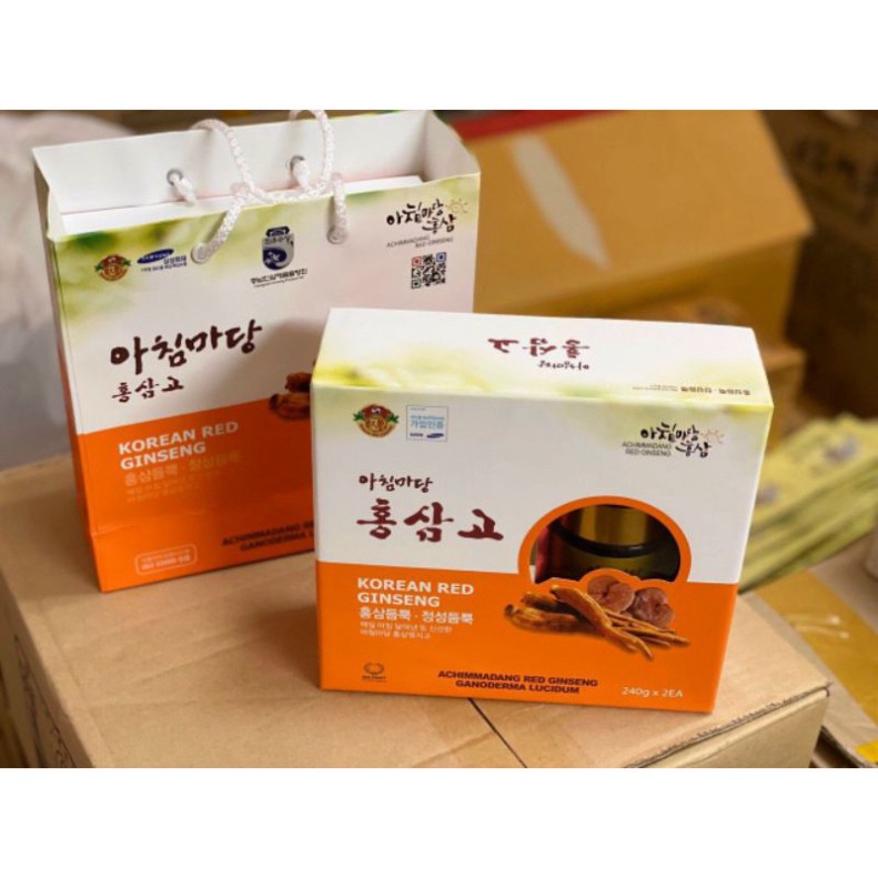 Cao Hồng Sâm Linh Chi Achimmadang Hàn Quốc 240g x 2 Lọ