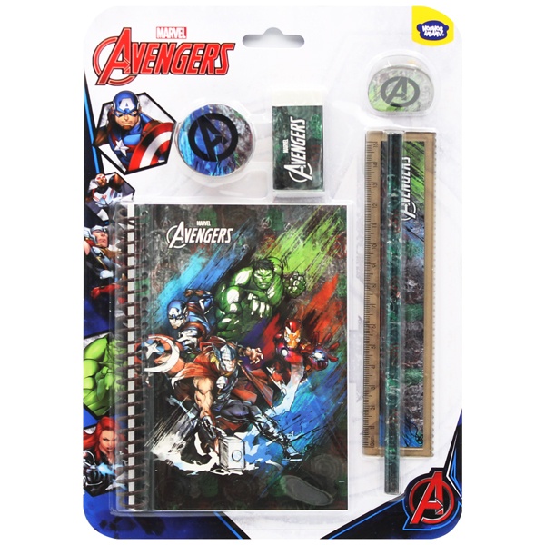 Bộ Ghi Chú 6 Món Marvel Avengers - HooHooHaHa® VPH12-1204