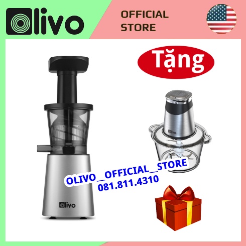 Máy Ép Chậm Olivo SJ210, Máy Ép Trái Cây, Dễ Dàng Vệ Sinh, An Toàn Cho Sức Khỏe - Hàng Chính Hãng