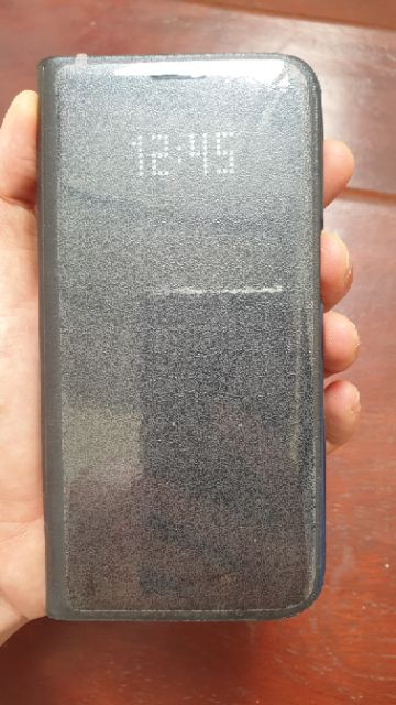 Bao da s7 ledview, led view s7 là bao da samsung s7 chính hãng đẹp thay thế ốp lưng s7 G930 màu đen