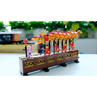 Bộ Xếp Hình - Lắp Ráp Lợn Con Rước Rồng 46002 King 80017