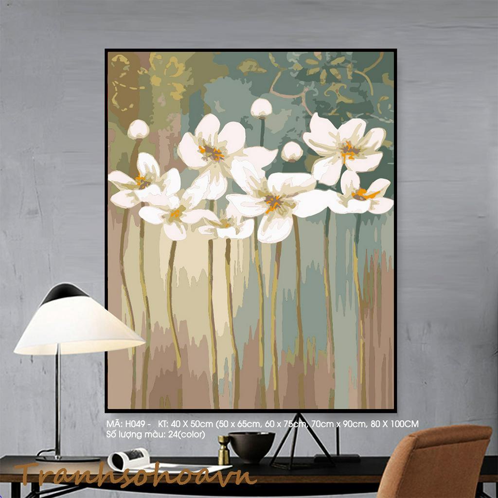 Tranh Sơn Dầu Số Hóa Bộ 3 Tranh Hoa Sen Nhiều Kích Thước Tranhsohoavn Mã  TB004