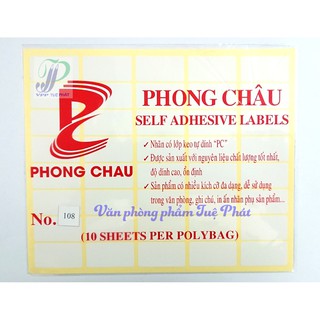 Giấy decal in tem nhãn - mã vạch A5 (10 sheet/xấp)