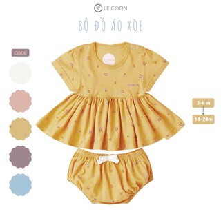 LC06_12 Bộ đồ xòe cho bé gái Le Coon