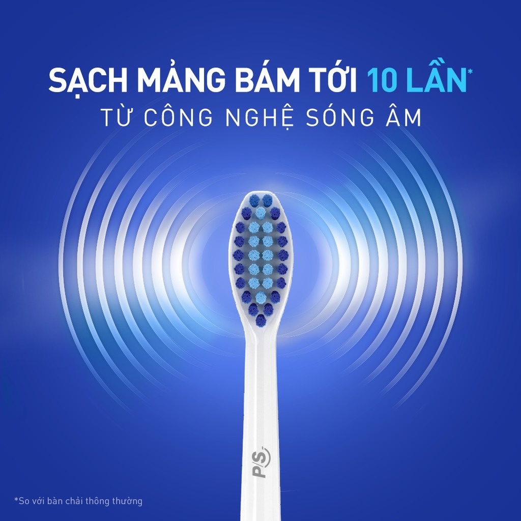 Bàn Chải Điện P/S S100 Pro Công Nghệ Sóng Âm Màu Xanh Ombre