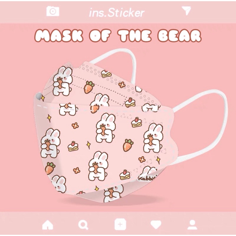 Khẩu trang KF94 5 CÁI Hàn Quốc Mask of the bear