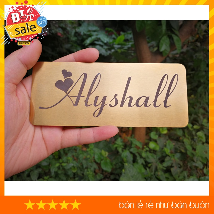 Cắt chữ inox theo yêu cầu - Dáng chữ marshall siêu đẹp