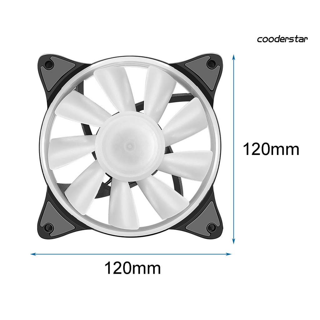 cooderstar COOLMOON RGB Fan Fluid Bearing 5V ARGB Small 6Pin LED Computer Case Radiator for PC