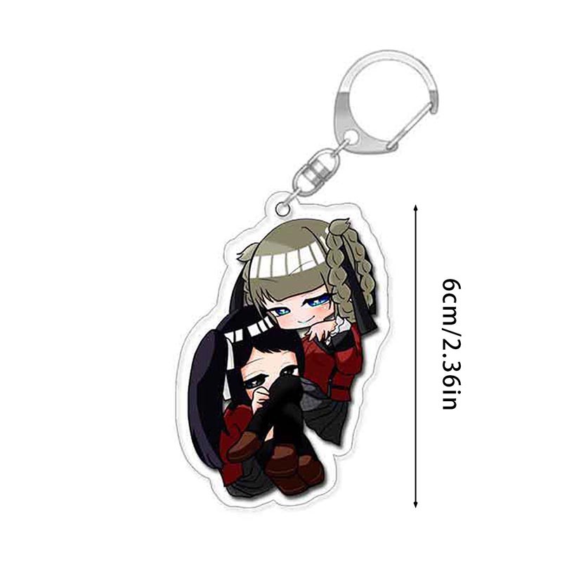 Móc Chìa Khóa 6cm Bằng Acrylic In Họa Tiết Hoạt Hình Kakegurui Jabami Yumeko Saotome Dễ Thương