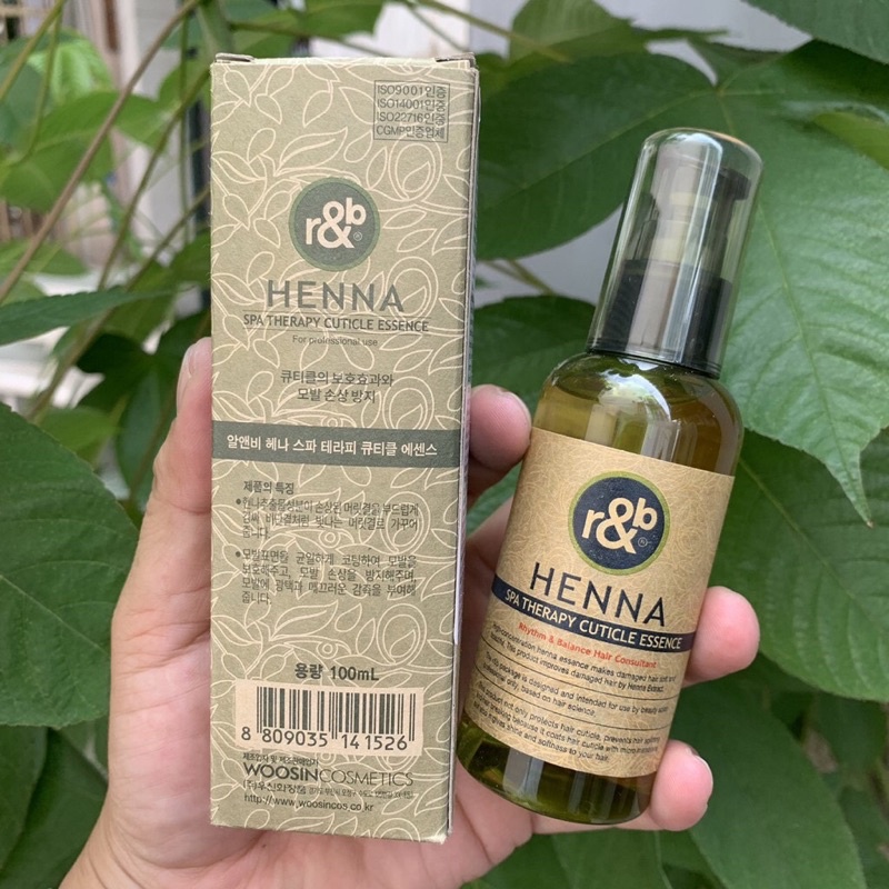 TINH DẦU DƯỠNG TÓC R&B HENNA 100ML
