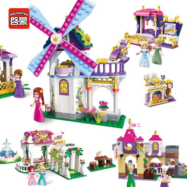[Giá cực sốc] - Đồ chơi  Lego princess Leah 2608 - thư viện trong cung