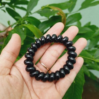 Sỉ 25 Cột tóc lò xo màu đen (Size to 5.5cm)