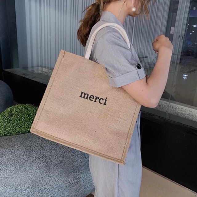 Túi cói MERCI đa năng hot hit