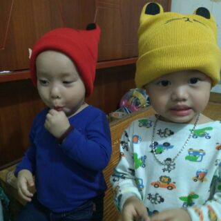 Combo 3 mũ len tai thỏ cho bé