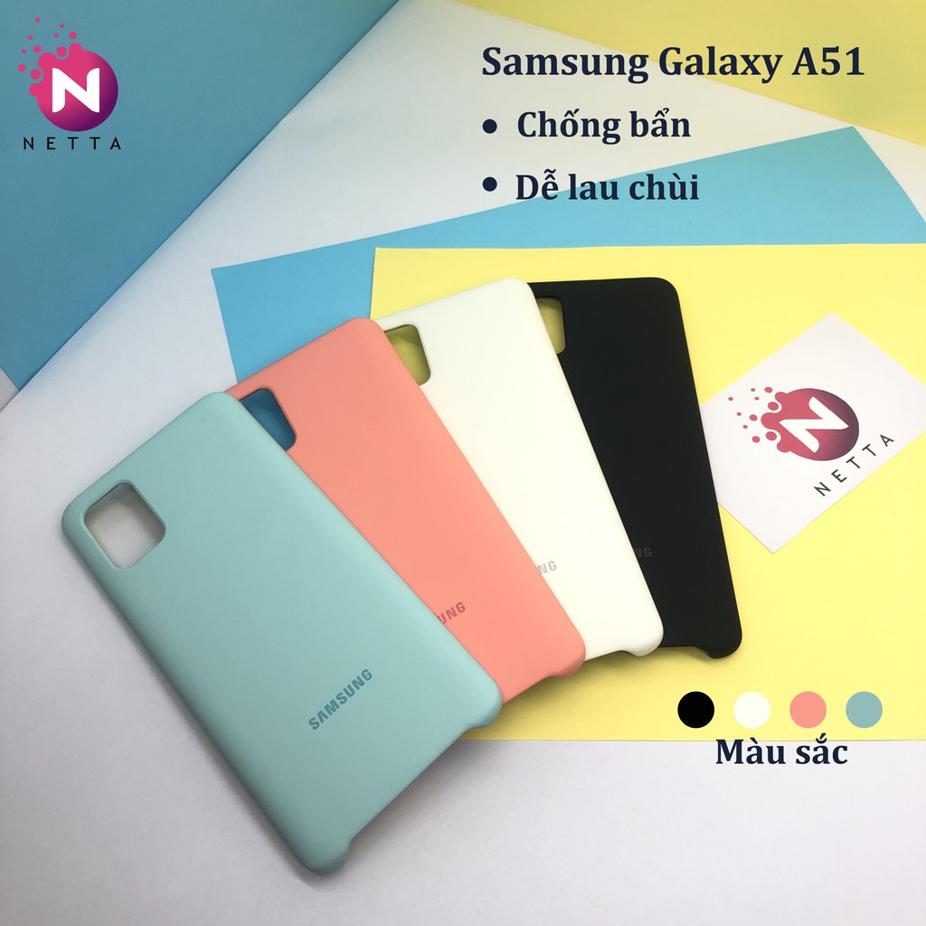 Ốp lưng Samsung Galaxy A51 chống bẩn DỄ LAU CHÙI, sản xuất tại Việt Nam.