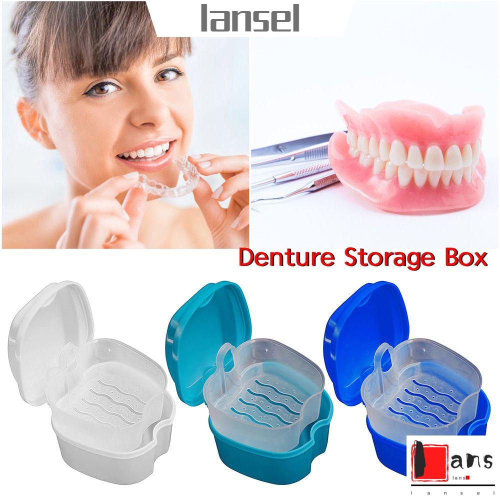 Hộp Đựng Răng Giả Chăm Sóc Sức Khỏe Bền Bỉ Có Lưới Treo Chỉnh Răng Bền Bỉ Nhiều Màu Sắc