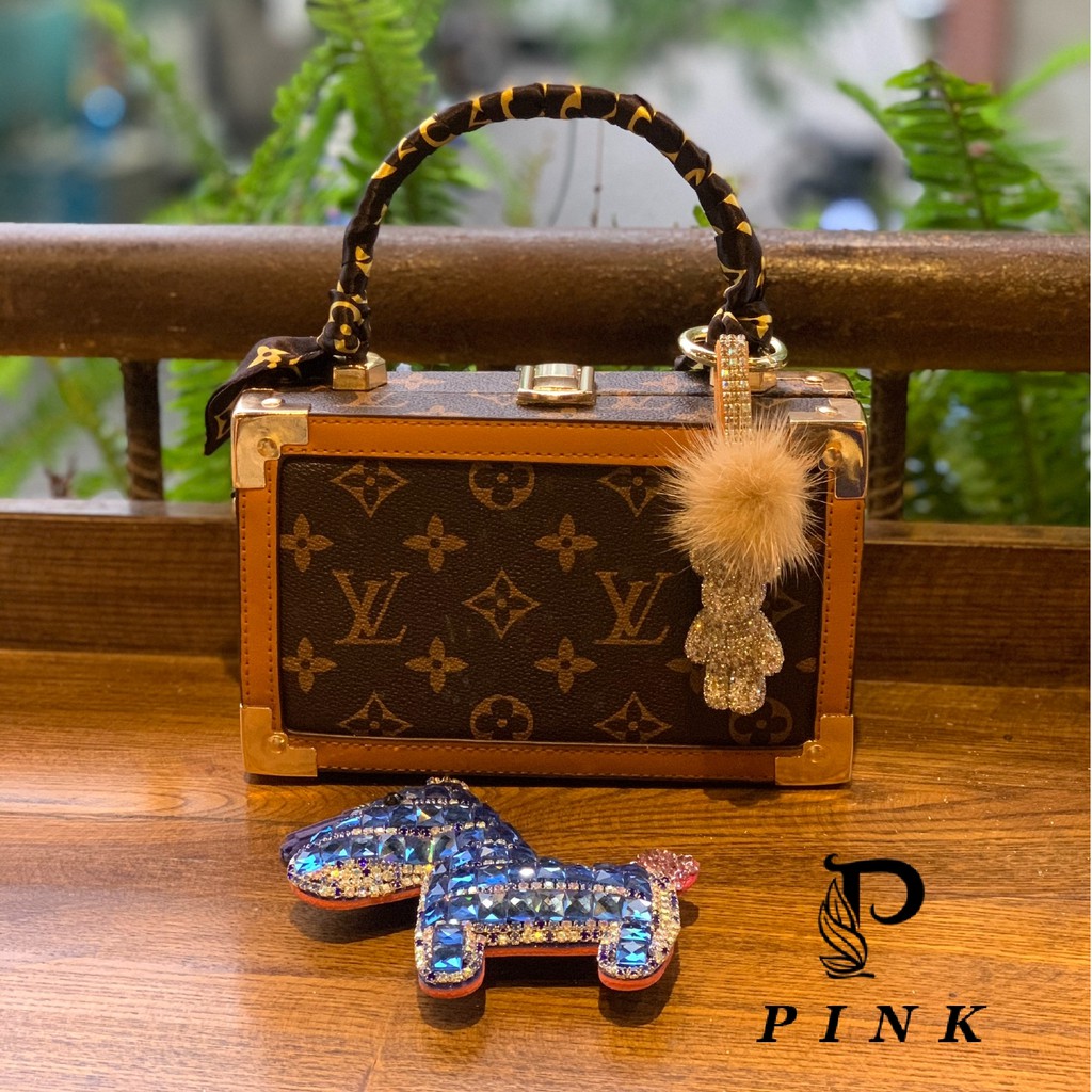 Túi xách nữ cao cấp hàng hiệu , Túi cốp siêu đẹp tặng kèm khăn quấn sang chảnh P14 - Pink Shop | BigBuy360 - bigbuy360.vn