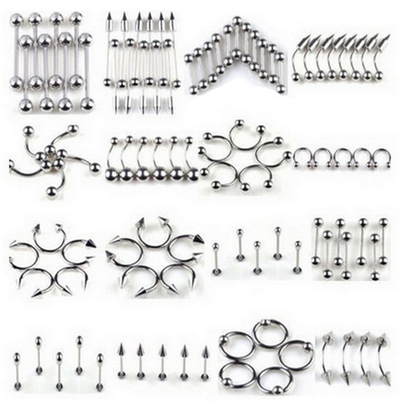 85 Khuyên xỏ cơ thể bằng thép không gỉ cá tính