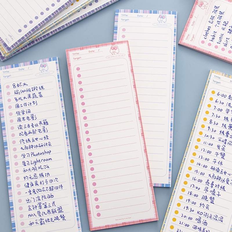 Set 50 Tờ Giấy Ghi Chú B5 Chống Dính Đa Năng Họa Tiết Hoạt Hình Dễ Thương