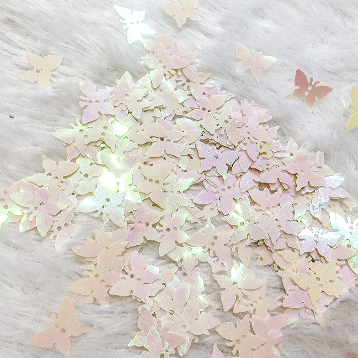 Kim sa hình bươm bướm lấp lánh kết áo trang trí thủ công dễ thương