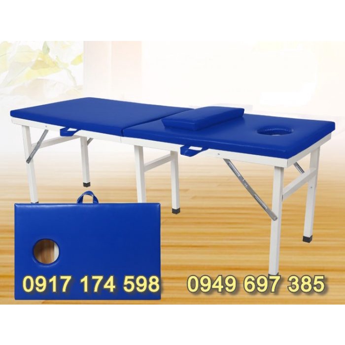 GIƯỜNG SPA MASSAGE GẤP GỌN CHÂN SẮT, CHÂN HỢP KIM NHÔM