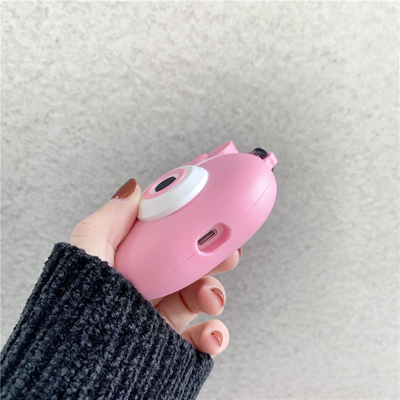 Bao Case Ốp Chống Shock Cho Airpods Pro Hình Máy Ảnh Mèo Hồng.