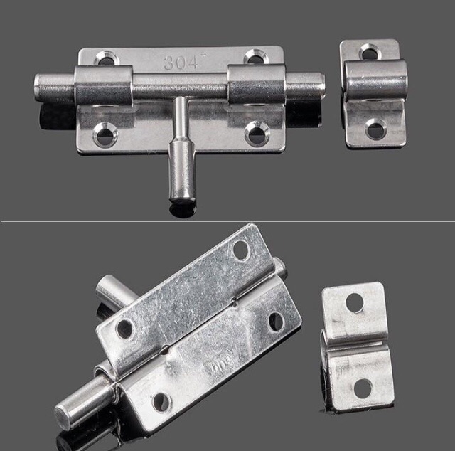 Then chốt gài cửa INOX dạng ống loại dày