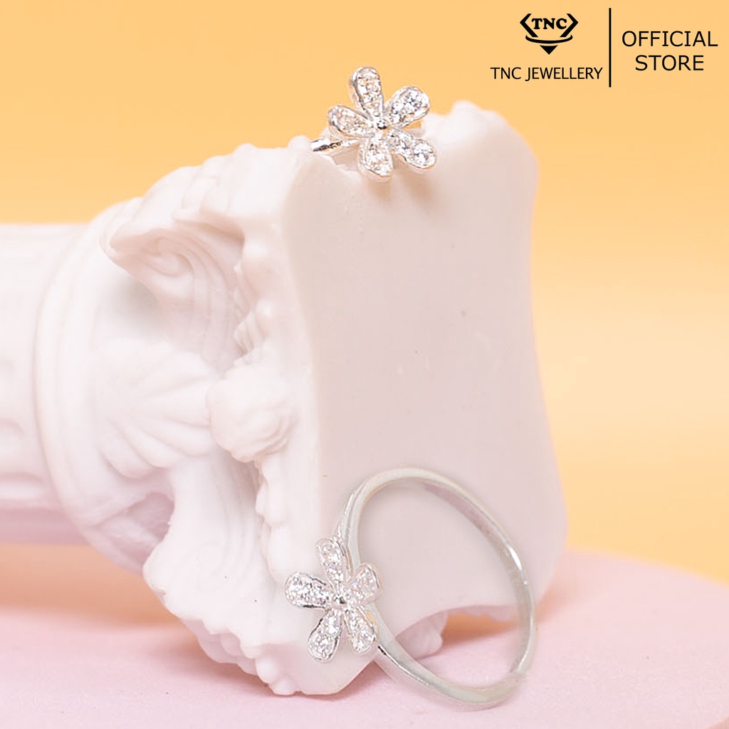 Nhẫn Bạc Nữ Bông Hoa Hoa Đồng Nội Cao Cấp-Trang Sức TNC JEWELLERY