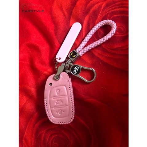 Bao da dùng cho Hyundai Elantra, Tucson, i10 2020 Bao da chìa khóa ô tô Hyundai bảo vệ chìa bền đẹp và chắc chắn ốp cho các loại smartkey i10, tucson, elantra