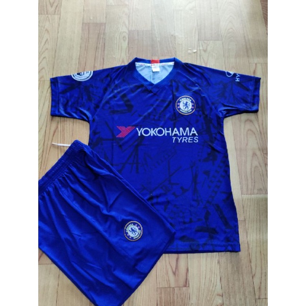 Bộ áo đá bóng đá banh clb Chelsea xanh dương 2020 sân nhà