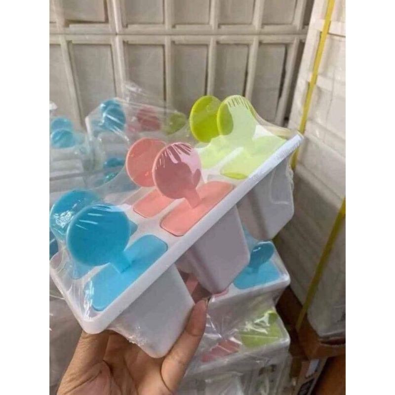 Bộ khuôn làm kem 6 que
