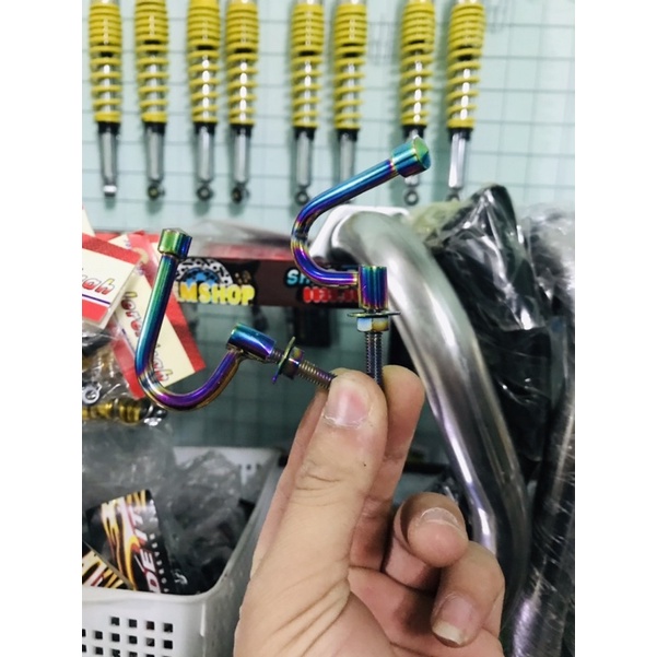 Móc Câu Titan 7 Màu Gắn Các Loại Xe