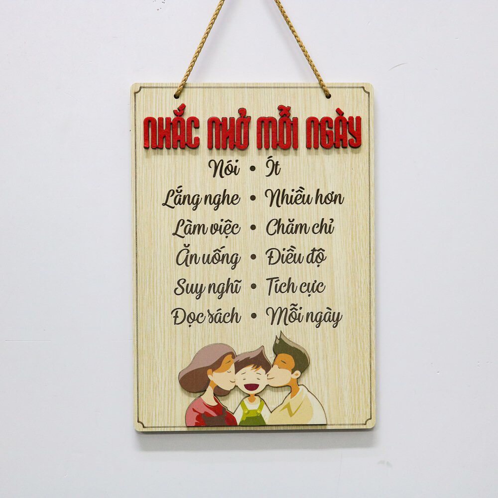 Biển bảng gỗ decor Treo tường Cửa Trang trí Gia đình Phòng ngủ Phòng khách GD91-99