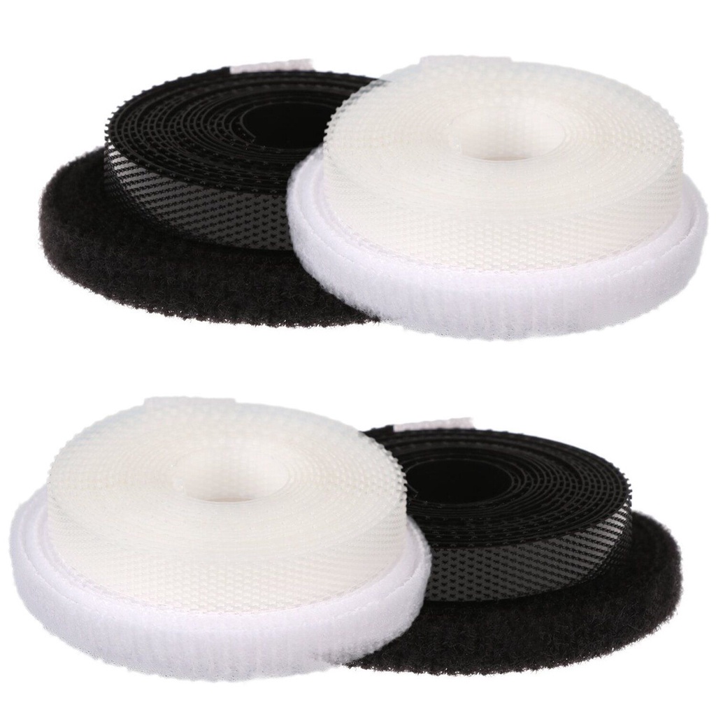 Băng keo dán quần áo búp bê rộng 6mm màu trắng trong suốt/ đen chất lượng cao