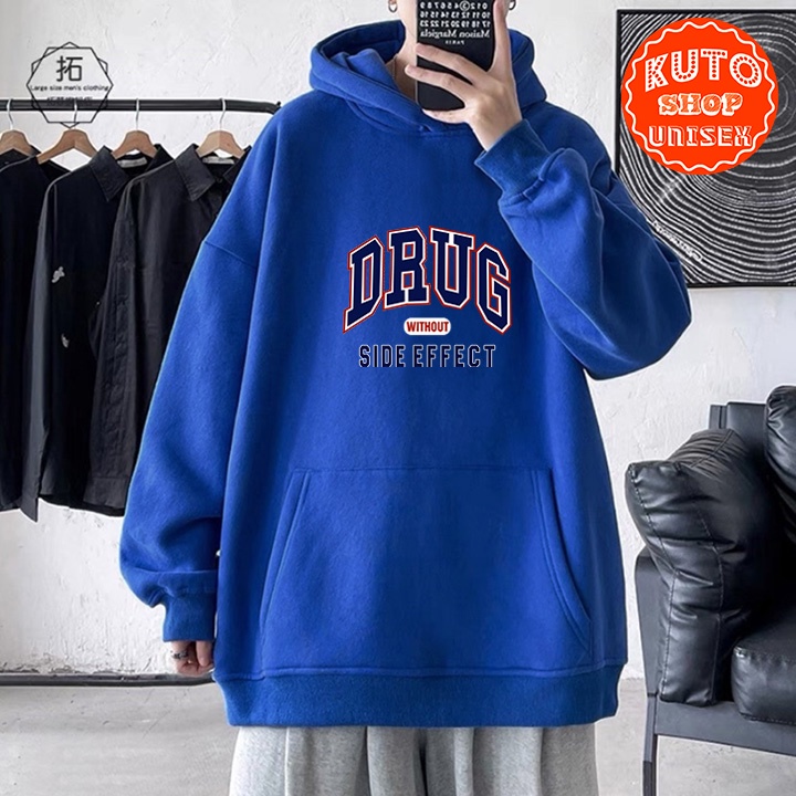 ÁO HOODIE DRUG Nỉ Ngoại Cao Cấp - In Pet Siêu Bền Siêu Đẹp